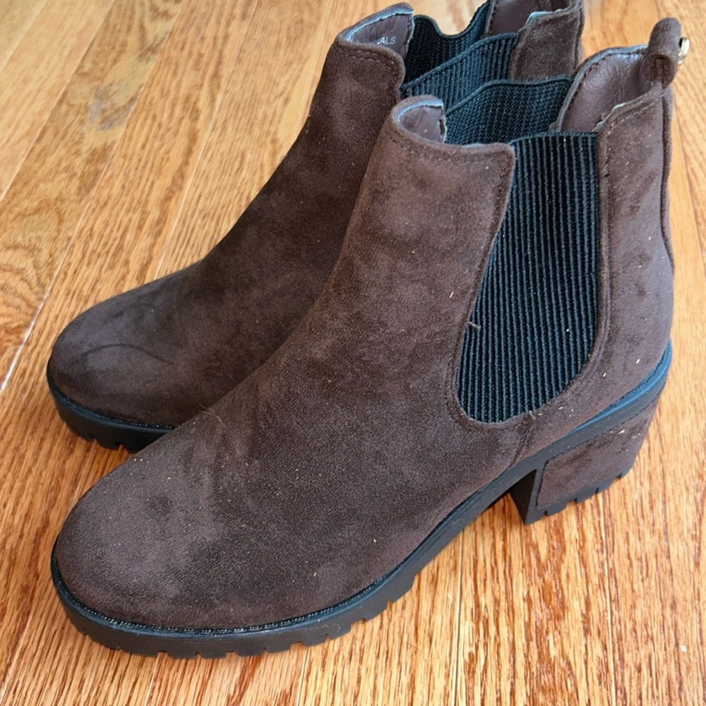 Brown booties